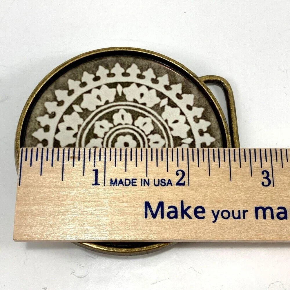 Belt Buckle Women's Modern Aztec Mayan Native USA Made By Nature‎ Girl Designs